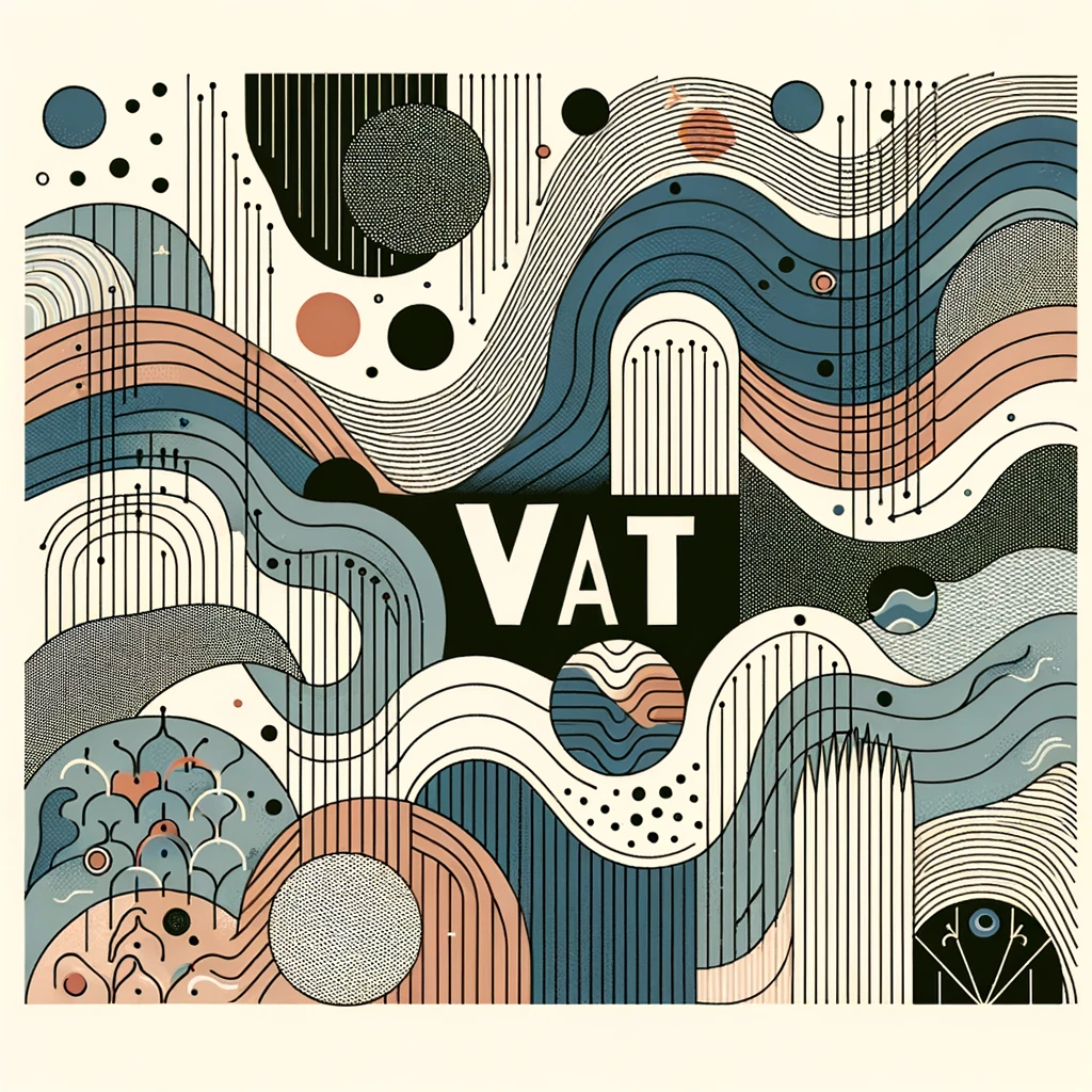 abstrakcyjna grafika prezentująca podatek VAT